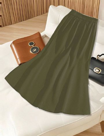 Fustă midi Shein, verde