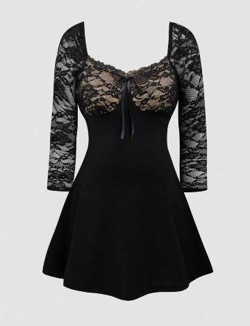 Rochie mini Shein Curve+, negru