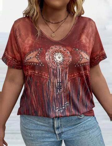 Tricou Shein Curve+, mix culori