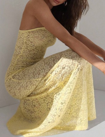 Rochie maxi Shein, galben