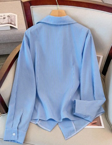 Cămașă Shein Curve+, albastru