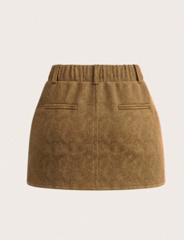 Fustă Pantalon Shein, maro