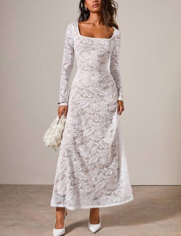 Rochie maxi Shein, alb