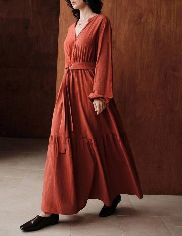 Rochie maxi Shein, cărămiziu