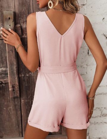 Salopetă scurtă Shein, roz