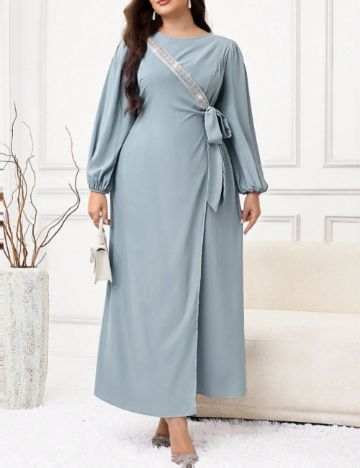 Rochie maxi Shein Curve+, albastru