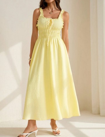 Rochie midi Shein, galben