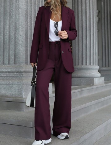 Compleu Shein, vișiniu