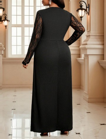 Rochie maxi Shein Curve+, negru