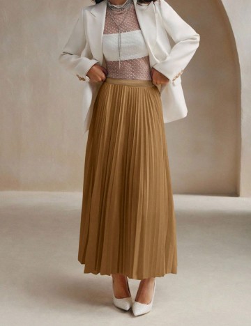 Fustă maxi Shein, maro