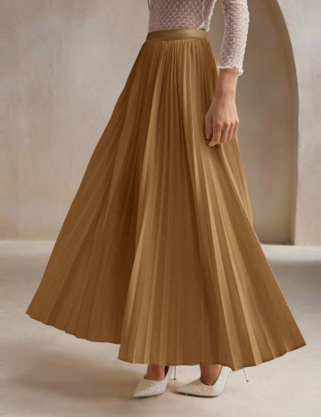 Fustă maxi Shein, maro