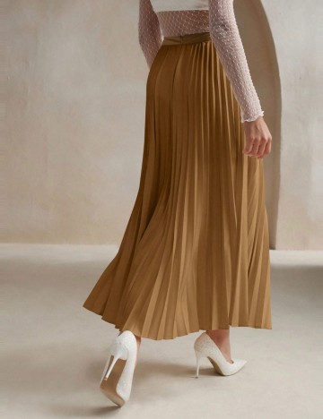 Fustă maxi Shein, maro