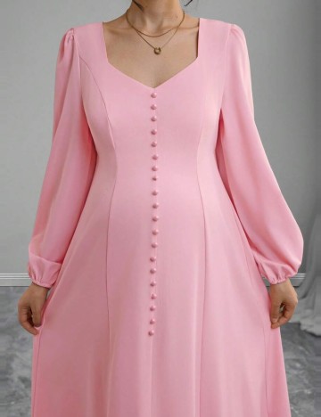 Rochie maxi Shein, roz