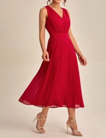 Rochie midi Shein, roșu