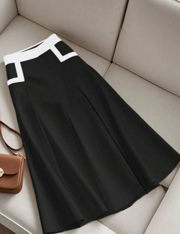 Fustă maxi Shein, negru