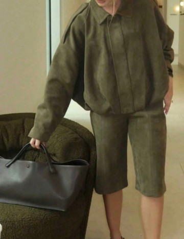 Jachetă Shein, kaki