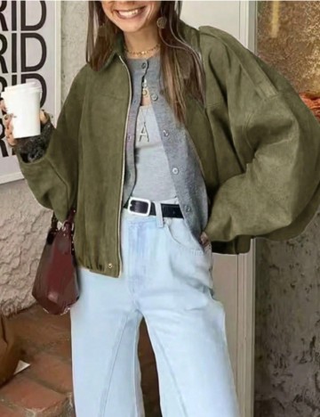 Jachetă Shein, kaki