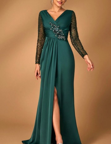 Rochie de ocazie Shein, verde