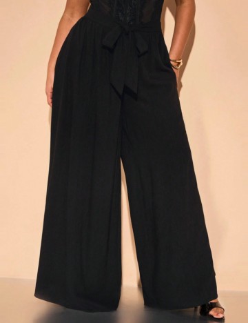 Pantaloni Shein Curve+, negru