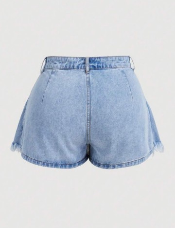 Fustă Pantalon Shein Curve+, albastru