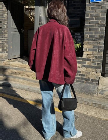 Jachetă Shein, vișiniu