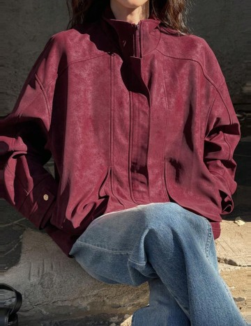 Jachetă Shein, vișiniu