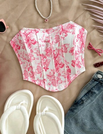 Top Shein, mix culori