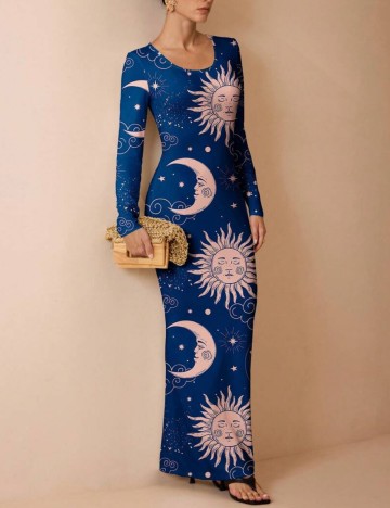 Rochie maxi Shein, albastru