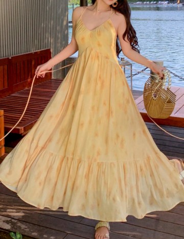 Rochie maxi Shein, galben