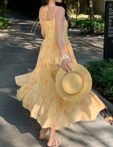 Rochie maxi Shein, galben