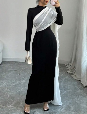 Rochie maxi Shein, mix culori