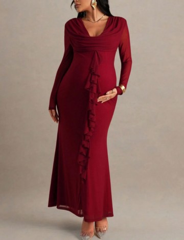 Rochie maxi Shein, vișiniu