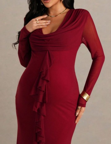 Rochie maxi Shein, vișiniu