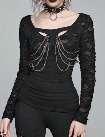 Bluză Shein Romwe, negru