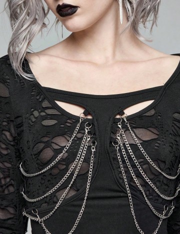 Bluză Shein Romwe, negru