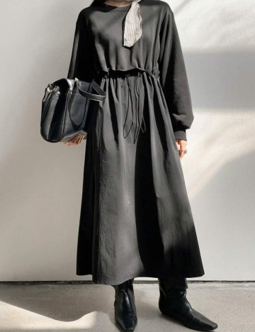 Rochie midi Shein DAZY  LESS, negru