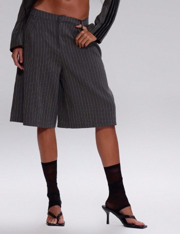 Pantaloni scurți Shein MUSERA, gri