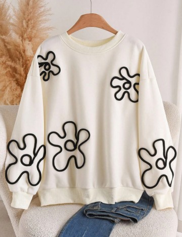 Bluză Shein Curve+, crem