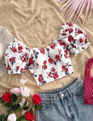 Top Shein, mix culori