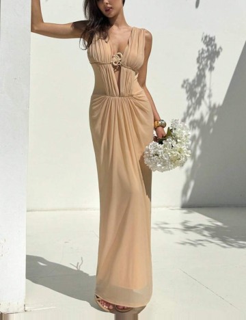Rochie maxi Shein, bej