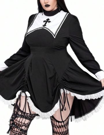 Rochie mini Shein Curve+, negru