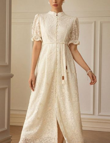 Rochie midi Shein, crem