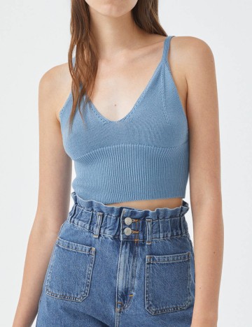 Top Pull&Bear, albastru
