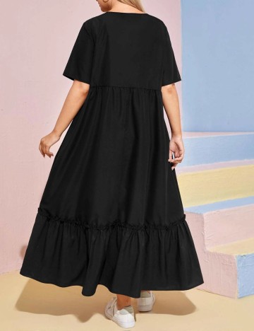 Rochie midi Shein Curve+, negru