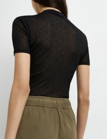 Tricou River Island, negru