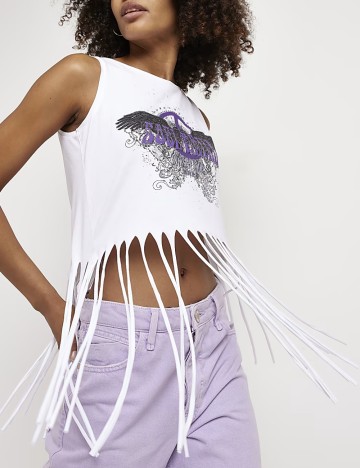 Maiou casual River Island, alb