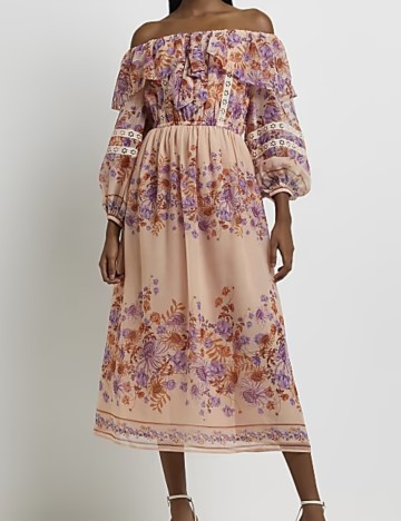 Rochie midi River Island, mix culori