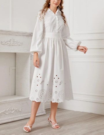 Rochie midi Shein, alb