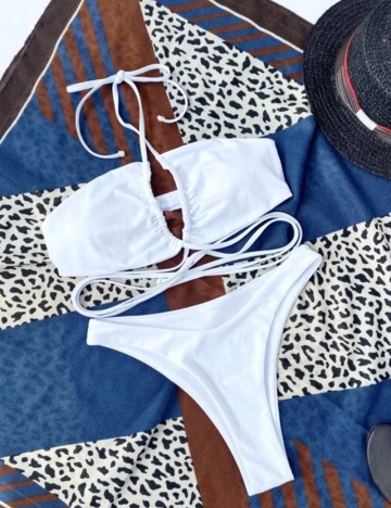 Costum de baie Shein, alb