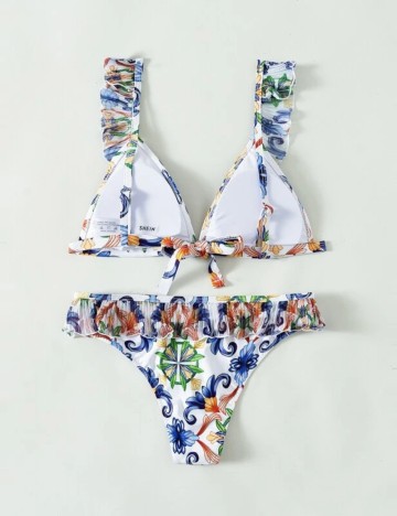 Costum de baie Shein, mix culori